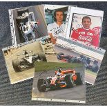 Motor Racing Collection of 6 Formula One and other Motor Racing Signature Items Including Alex
