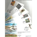 A Collection of 6 Unsigned Flown Royal Air Force FDC, Celebrating First Flights, EJA Numbers 2,6,9,