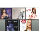 A Selection of Five Signed CDs, Dawn Allen, Philippa Hanna, Lisa McHugh, Faryl, Conny Martin. Good