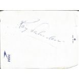 Roy Salvadori motor racing signed BOAC notelet approx 6 x 4 inches, from collection of long time air