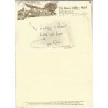 Football Liverpool legend Emlyn Hughes ALS signed letter. Good condition. All autographs come with a