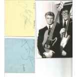 The Shadows 2 Signed Vintage 1962 Albums Page By Hank Marvin & Jet Harris (1939-2011) With Photo.