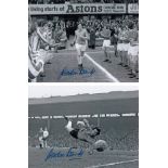 Autographed Gordon Banks Photos, An 8 X 6 Photos Depicting The Stoke City Goalkeeper Being Applauded