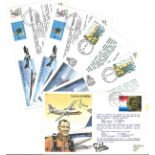 A Collection of 8 Signed Royal Air Force FDC & CC, Flown With Stamps and Various FDI Postmarks Dates