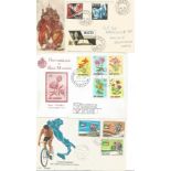 A Selection of FDC and Commemorative Covers from San Marino and Malta, 6 Items. Good condition.