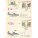 A Selection of FDC and Commemorative Covers from Denmark and Czechoslovakia, 7 Items. Good