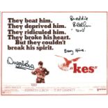 Kes multi signed 10x8 colour promo photo signatures include cast members Freddie Fletcher, Duggie