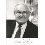 James Callaghan Prime Minister signed 3.5 X 5 Signed Photo, H/L. Good condition. All autographs come