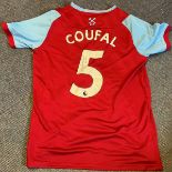 Vladimir Coufal signed West Ham United replica shirt. Good condition. All autographs come with a