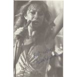 Dame Helen Mirren rare early signed 6x4 'Teeth n Smiles' 1975 black and white photo inscribed best