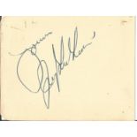 Jerry Lee Lewis signed 4x3 album page. Jerry Lee Lewis (born September 29, 1935) is an American