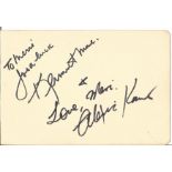 Alex Kanner and Kenneth Moor early signed 6x4 album page. Alexis Kanner (2 May 1942 - 13 December