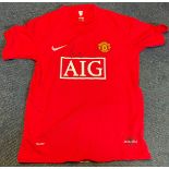 Paul Scholes signed Manchester United replica home shirt. Good condition. All autographs come with a