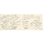 Three Estates Scottish play 1948 multi signed signature piece includes 2 cards 30 great signatures