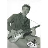 Marty Wilde signed 12x8 black and white photo. Marty Wilde, MBE (born Reginald Leonard Smith; 15