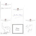 Author Collection 5 signed bookplates includes David McKee ( Mr Benn author ) with illustration,