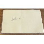 John Betjeman poet signed 6 x 4 inch autograph album page. Condition 8/10. Good condition. All