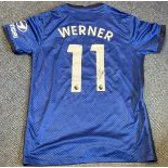 Timo Werner signed Chelsea replica shirt. Size Medium. Good condition. All autographs come with a
