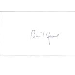 Basil Hume Signed 5x3 White Card. Good condition. All autographs come with a Certificate of