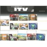 GB Mint stamps Classic ITV 2005 presentation pack number 375 with smilers insert and extra set of