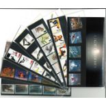 GB Mint stamps twenty Presentation packs, inc. Airliners, Pillar to Post, Scotland, Transport of