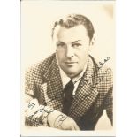 Brian Donlevy signed 7x5 sepia vintage photo. Waldo Brian Donlevy (February 9, 1901 - April 6, 1972)