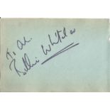 Billie Whitelaw signed 6x4 album page. Billie Honor Whitelaw CBE (6 June 1932 - 21 December 2014)