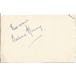 Barbara Murray signed 6x4 album page. Barbara Ann Murray (27 September 1929 - 20 May 2014) was an