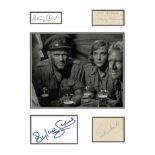 Anthony Quayle, Harry Andrews, Sylvia Simms and John Mills signed Ice Cold in Alex mounted
