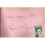 Lloyd Bridges signed 6x4 album page. Lloyd Vernet Bridges Jr. (January 15, 1913 - March 10, 1998)