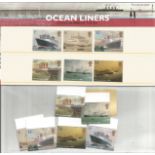 GB Mint stamps Ocean Liners 2004 presentation pack number 359 with extra set of loose mint stamps.