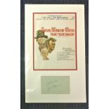 Lee Marvin autograph display (1924-1987) Hollywood Actor Signed 13x21 Double Mounted Vintage Album