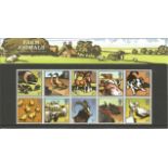 GB Mint stamps Farm Animals 2005 presentation pack number367with extra set of loose mint stamps.