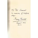 Henry Kendal signed hardback autobiography titled I Remember Romano s. A clear dedicated signature