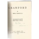 Cranford illustrator signed vintage hardback book by Elizabeth Gaskell and Illustrated by Syril