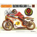 Motorbike racing, Barry Sheene signed Matchbox Suzuki RGA. 500 model kit. Complete in box, this