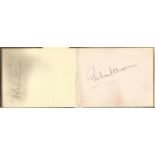 Vintage autograph album 70+ signatures inc. Richard Harris, Richard Tauber, Gracie Fields, Jack