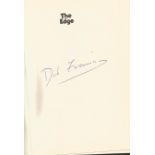 Dick Francis signed hardback book titled The Edge published in 1988 signature on the inside title