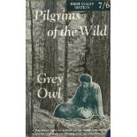 Grey Owl signed hardback book titled Pilgrims of the World First Cheap edition signature on the