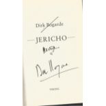 Dirk Bogarde signed hardback book titled Jericho published in 1992 signature on the inside title