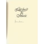 Benny Green signed hardback book Let Face the Music- the Golden Age of Popular songs. Green has