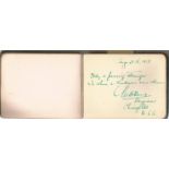 Great War Vintage autograph album 30+ signatures inc. Military figures inc Col Richard W Wilson,