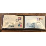 Sailing legends signed cover collection. Ten covers in an album signed by yachting record