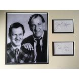 Jack Klugman and Tony Randall 10x8 Odd Couple photo professionally double mounted alongside two