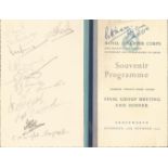 WW2 Multiple signed Royal Observer Corps. Souvenir Programme. No 24 Group. Final Group Meeting and