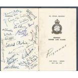 102 (Ceylon) Squadron Reunion Diner and Dance Programme, Café Royal, London, 10 May 1947. Over 50