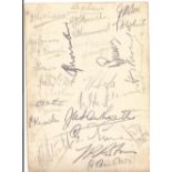 Early Aviation multiple signed menu. 84 Squadron. Shaibah [Iraq] 1930. Xmas Menu. 31 signatures [