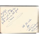 RAF interest. 1940-42. Autograph Album. 14. 5cm wide x 10cm tall. Black leather (I think). 50