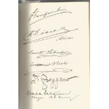 Guglielmo Marconi multiple signed International Radio Telegraph Conference London 1912 vintage