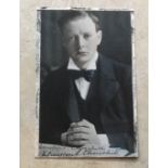 Winston Churchill signed 6 x 4 inc colour photo. It has been signed on the lower front below a